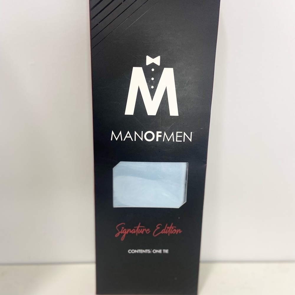 Man of Men Signature Edition Tie - Light Blue